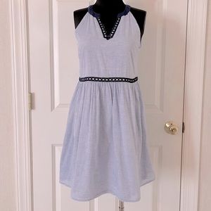 THML Navy and white stripe dress. Size S